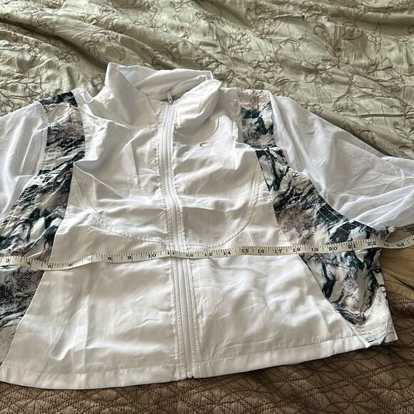Zyia | White Marble Mesh Jacket Size M NWT - Picture 14 of 16